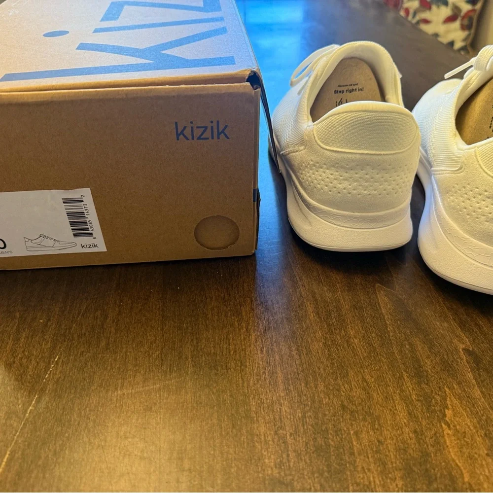 Kizik Lima White Athletic Shoes - Picture 2 of 5